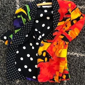 Vintage 80’s Blazer Vibrant Playful Design Retro Funky